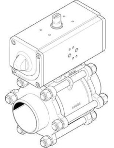 VZBA-4"-WW-63-T-22-F10-V4V4T-PP240-R-90- Zawór k ulowy z napędem | Pneumatyka | Eshop Dopak | Wszystko dla Przemysłu