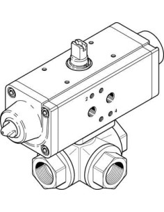 VZBA-1/2"-GGG-63-32L-F0304-V4V4T-PS30-R- Zawór k ulowy z napędem | Pneumatyka | Eshop Dopak | Wszystko dla Przemysłu