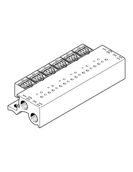 MHP1-PR8-3-PI Blok przyłączeniowy | Pneumatyka | Eshop Dopak | Wszystko dla Przemysłu
