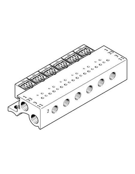 MHA1-PR10-3-M3-PI Blok przyłączeniowy | Pneumatyka | Eshop Dopak | Wszystko dla Przemysłu