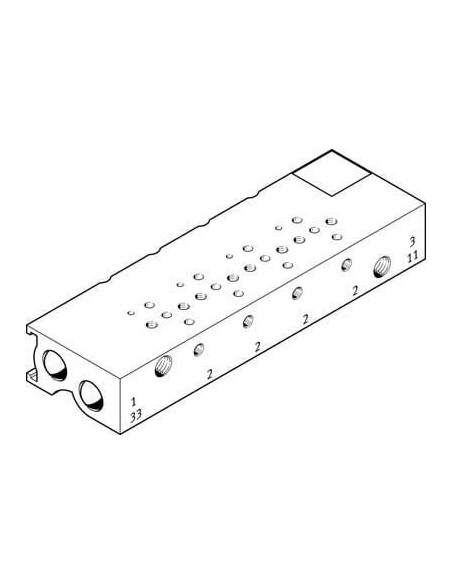 MHA1-PR10-3-M3-PI-PCB Blok przyłączeniowy | Pneumatyka | Eshop Dopak | Wszystko dla Przemysłu