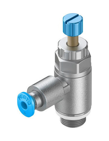 GRLA-1/8-QS-3-RS-D Zawór dławiąco-zwrotny | Hydraulika | Eshop Dopak | Wszystko dla Przemysłu