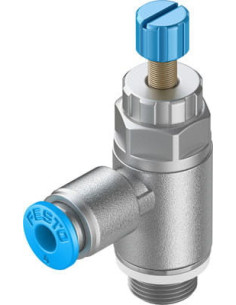 GRLA-1/8-QS-4-RS-D Zawór dławiąco-zwrotny | Hydraulika | Eshop Dopak | Wszystko dla Przemysłu