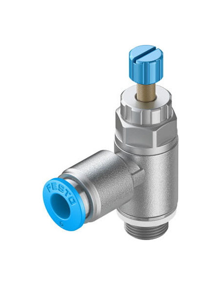 GRLA-1/8-QS-6-RS-D Zawór dławiąco-zwrotny | Hydraulika | Eshop Dopak | Wszystko dla Przemysłu