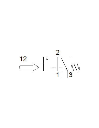 VS-3-1/8 Zawór z popychaczem | Pneumatyka | Eshop Dopak | Wszystko dla Przemysłu