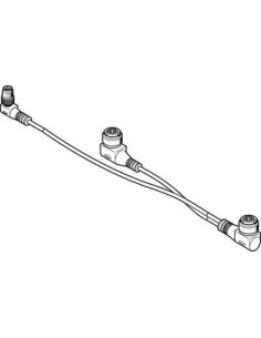 NEDV-L2R1-V7-M12W3-K-0.1L1-N-M8W4-0.2R1 Kabel łącz ący | Przewody i Złącza | Eshop Dopak | Wszystko dla Przemysłu