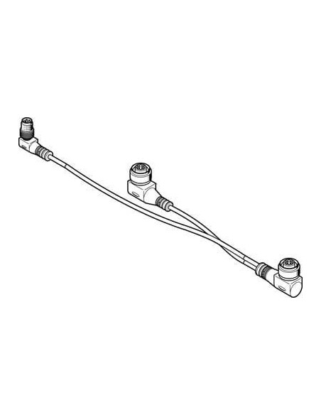 NEDV-L2R1-V7-M12W3-K-0.1L1-N-M8W4-0.2R1 Kabel łącz ący | Przewody i Złącza | Eshop Dopak | Wszystko dla Przemysłu