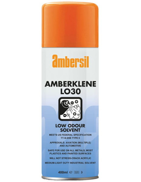 Amberklene LO30, 31555, 400 ml, Ambersil, ODTŁUSZCZACZ ROZPUSZCZALNIKOWY O MNIEJSZYM ZAPACHU | Chemia techniczna | Eshop Dopak