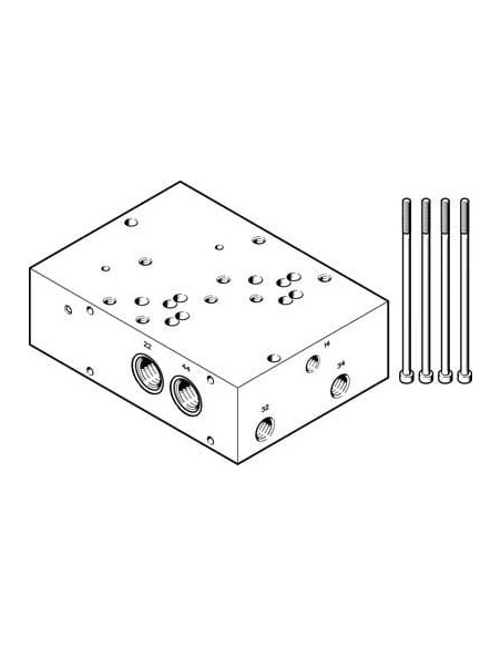 VABP-S1-2V1G-G38-2 Płyta przyłączeniowa | Pneumatyka | Eshop Dopak | Wszystko dla Przemysłu