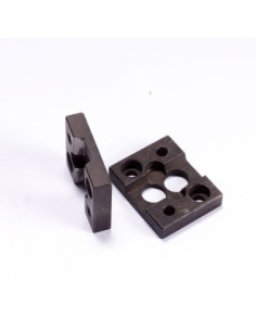 Płytka montażowa ze stali (dł. 50mm, szer. 40mm, śr. otworu 13mm i 6mm) | Mechanika Przemysłowa | Sklep Eshop Dopak