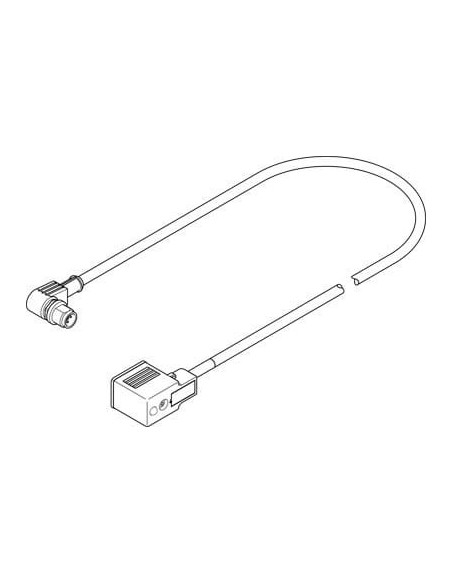 NEBV-B2W3-K-0.3-N-M12W3 Kabel łączący | Przewody i Złącza | Eshop Dopak | Wszystko dla Przemysłu