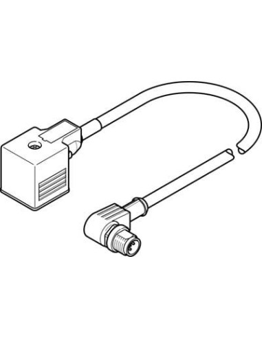 NEBV-A1W3F-P-K-0.6-N-M12W3 Kabel łączący | Przewody i Złącza | Eshop Dopak | Wszystko dla Przemysłu