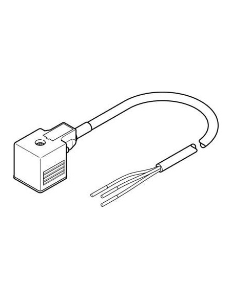NEBV-A1W3F-P-K-0.6-N-LE3 Kabel łączący | Przewody i Złącza | Eshop Dopak | Wszystko dla Przemysłu