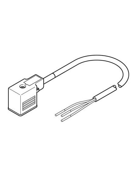 NEBV-B2W3F-P-K-0.6-N-LE3 Kabel łączący | Przewody i Złącza | Eshop Dopak | Wszystko dla Przemysłu