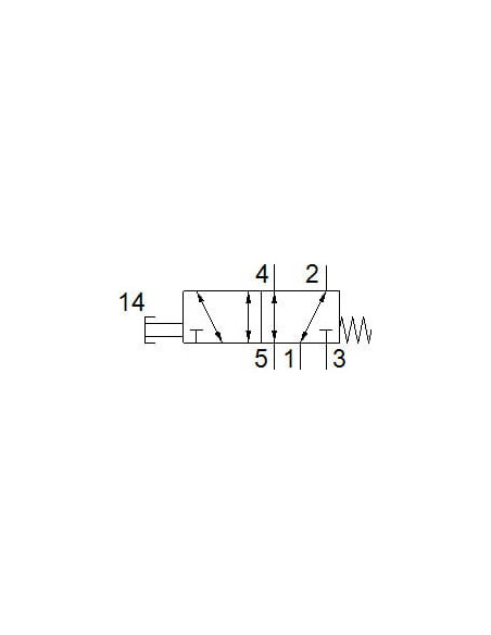 VHEF-P-M52-M-G18 Zawór z przyciskiem | Pneumatyka | Eshop Dopak | Wszystko dla Przemysłu
