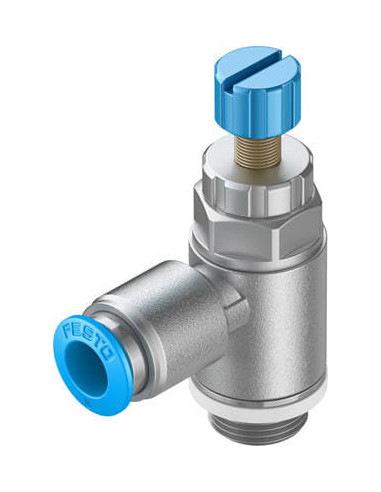 GRLA-1/4-QS-6-RS-D Zawór dławiąco-zwrotny | Hydraulika | Eshop Dopak | Wszystko dla Przemysłu