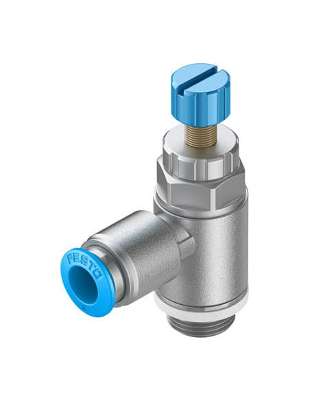 GRLA-1/4-QS-6-RS-D Zawór dławiąco-zwrotny | Hydraulika | Eshop Dopak | Wszystko dla Przemysłu