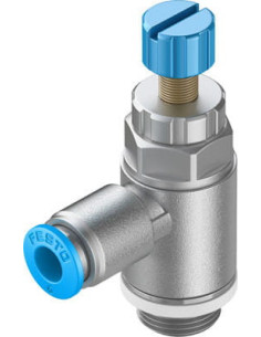 GRLA-1/4-QS-8-RS-D Zawór dławiąco-zwrotny | Hydraulika | Eshop Dopak | Wszystko dla Przemysłu