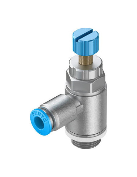 GRLA-1/4-QS-8-RS-D Zawór dławiąco-zwrotny | Hydraulika | Eshop Dopak | Wszystko dla Przemysłu