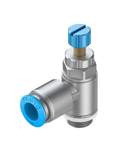 GRLA-1/4-QS-10-RS-D Zawór dławiąco-zwrotny | Hydraulika | Eshop Dopak | Wszystko dla Przemysłu