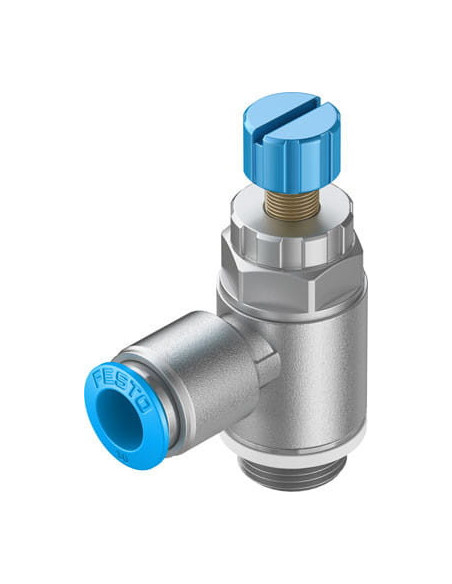 GRLA-3/8-QS-10-RS-D Zawór dławiąco-zwrotny | Hydraulika | Eshop Dopak | Wszystko dla Przemysłu