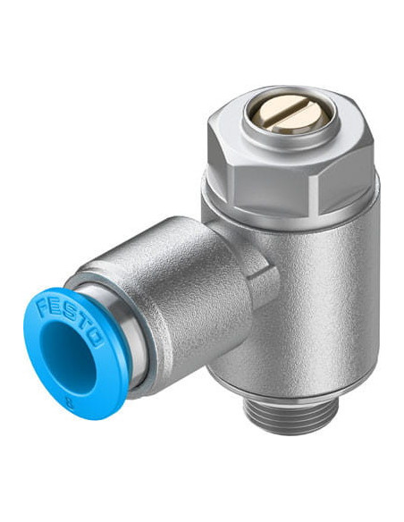 GRLA-1/8-QS-8-MF-D Zawór dławiąco-zwrotny | Hydraulika | Eshop Dopak | Wszystko dla Przemysłu