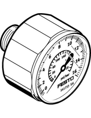 MA-27-16-R1/8 Manometr | Przyrządy Pomiarowe | Eshop Dopak | Wszystko dla Przemysłu
