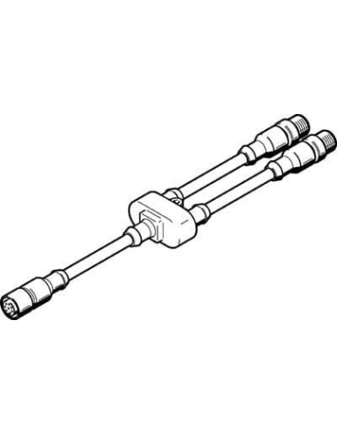 NEBV-M12G8-KD-3-M12G4 Przewód łączący | Przewody i Złącza | Eshop Dopak | Wszystko dla Przemysłu