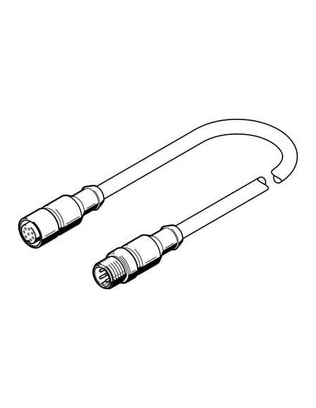 NEBV-M12G8-K-2-M12G4 Przewód łączący | Przewody i Złącza | Eshop Dopak | Wszystko dla Przemysłu