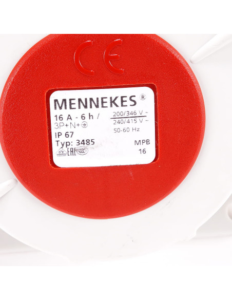 Gniazdo tablicowe z TwinCONTACT 16 A, TYP 3485, MENNEKES | Elektryka | Eshop Dopak | Wszystko dla Przemysłu