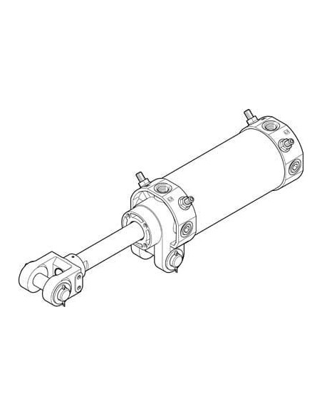DW-80-75-Y Siłownik z mocowaniem przegubowym | Pneumatyka | Eshop Dopak | Wszystko dla Przemysłu