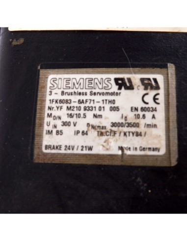 Servomotor, 1FK6083-6AF71-1TH0, SIEMENS | Automatyka | Eshop Dopak | Wszystko dla Przemysłu
