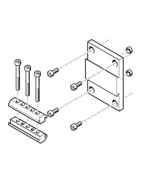 DHAA-D-L-32-H2 Zespół adaptera | Mechanika Przemysłowa | Sklep Eshop Dopak