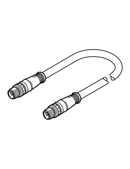NEBC-F12G8-KH-0.5-N-S-F12G8 Kabel łączący | Przewody i Złącza | Eshop Dopak | Wszystko dla Przemysłu