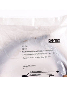 Kabel przyłączeniowy 5 m, 108432, PERMA | Przewody i Złącza | Eshop Dopak | Wszystko dla Przemysłu 2