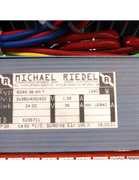 Transformator 24 DC, TYP RDRK 36 KM, MICHAEL RIEDEL | Elektryka | Eshop Dopak | Wszystko dla Przemysłu