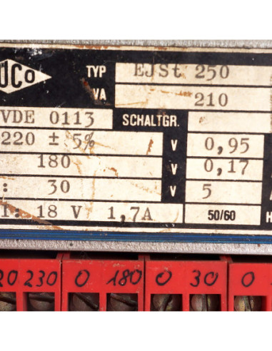 Transformator, VDE 0113, MUCO | Elektryka | Eshop Dopak | Wszystko dla Przemysłu