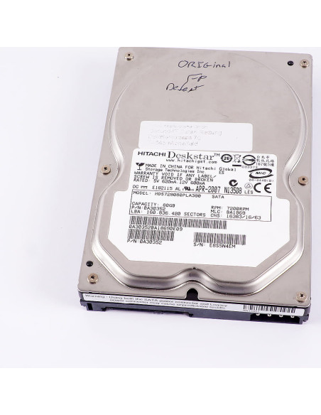 Dysk twardy, HDS728080PLA380, 80 GB, HITACHI | Elektryka | Eshop Dopak | Wszystko dla Przemysłu