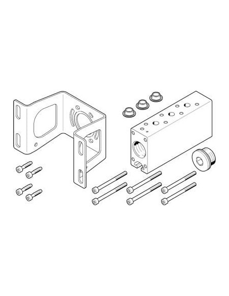 VABM-B10-30-G34-2-P53-E Listwa przyłączeniowa-P | Pneumatyka | Eshop Dopak | Wszystko dla Przemysłu