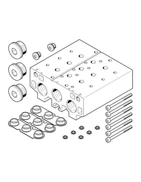 VABM-B10-30E-G34-5 Blok przyłączeniowy | Pneumatyka | Eshop Dopak | Wszystko dla Przemysłu