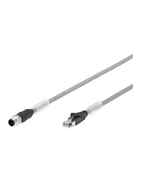 NEBC-D12G4-ES-3-S-R3G4-ET Kabel łączący | Przewody i Złącza | Eshop Dopak | Wszystko dla Przemysłu