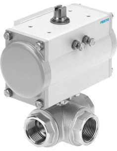 VZBM-A-1/4"-RP-25-F-3T-B2-PA10 Zawór kulowy z na pędem | Pneumatyka | Eshop Dopak | Wszystko dla Przemysłu