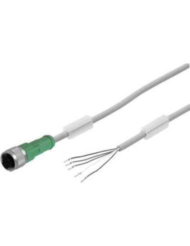 NEBS-M12G5-ES-15-LE5 Kabel łączący | Przewody i Złącza | Eshop Dopak | Wszystko dla Przemysłu