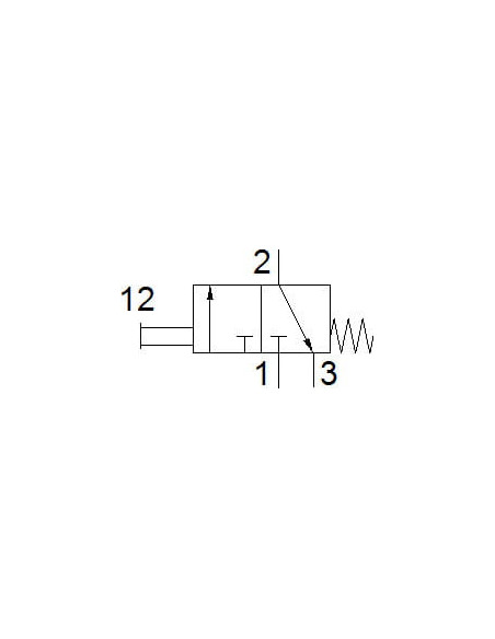 TH-3-1/4-B Zawór z przyciskiem dźwigniowym | Pneumatyka | Eshop Dopak | Wszystko dla Przemysłu
