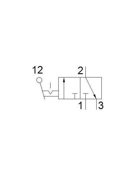 H-3-1/4-B Zawór z dźwignią ręczną | Pneumatyka | Eshop Dopak | Wszystko dla Przemysłu