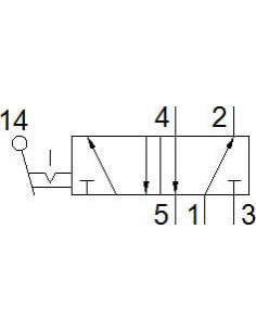 H-5-1/4-B Zawór z dźwignią ręczną | Pneumatyka | Eshop Dopak | Wszystko dla Przemysłu 2