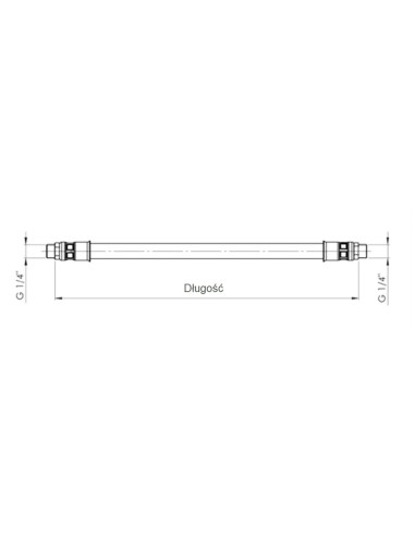 Plastyczny wąż umożliwiający formowanie G 1/4, 100 mm, wewnętrzny/zewnętrzny, PVC/PES | Pneumatyka | Eshop Dopak | Wszystko dla 