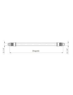 Plastyczny wąż umożliwiający formowanie G 1/4, 500 mm, wewnętrzny/zewnętrzny, PVC/PES | Pneumatyka | Eshop Dopak | Wszystko dla  2