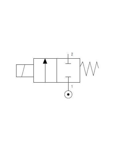 Zawór elektromagnetyczny membranowy 2/2 NC, G 1/8, FKM, DN2, normalnie zamknięty | Automatyka | Eshop Dopak | Wszystko dla Przem