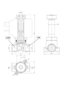 Zawór elektromagnetyczny membranowy 2/2 NC, G 1/4, NBR, DN3, normalnie zamknięty | Automatyka | Eshop Dopak | Wszystko dla Przem 2